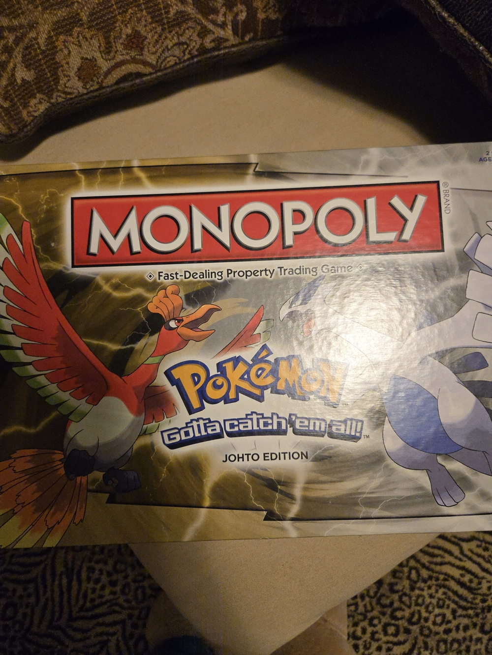 Monopoly Pokémon Johto Edition Board Game - Red/White